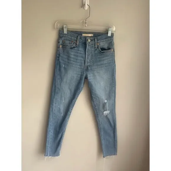 Levis Wedgie Skinny High Rise Distressed Jeans - Picture 3 of 9